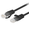 Patchcord cat.6 UTP 0.25m 10-pack fluke passed black