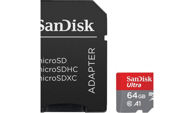 Ultra microSDXC card 64GB 140MB/s A1 + Adapter SD