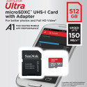 Ultra microSDXC card 512GB 150MB/s A1 + Adapter SD
