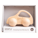 Wooden grasping car Race car