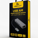 USB-AM to LAN GbE Hub 3xUSB 3.0