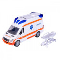 Auto ambulance with stretcher