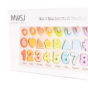 Wooden puzzle 3in1 Numbers shapes