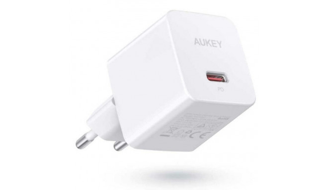 Aukey power adapter PA-Y20S USB-C PD 20W, white