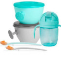 Easy-Feed Teal/Grey food set