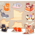 Wooden puzzle Animals Cats