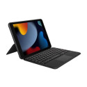 Keyboard QWERTY + case Apple iPad 10.2 inch (19/20/21) gray