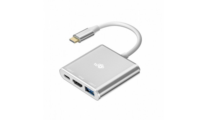 TB USB-C hub 3in1 HDMI/USB/USB-C PD, silver