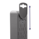 Qoltec extension cord 5 sockets 1.8m, grey
