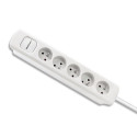 Power strip 5 sockets, 1.8m, White