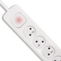 Surge protector 4 sockets, 2xUSB, 1.8m
