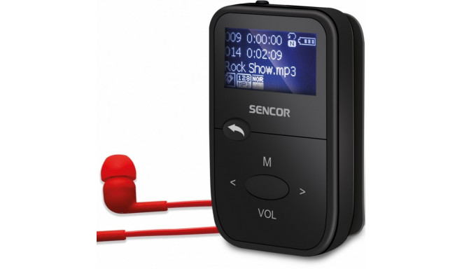 Sencor MP3-mängija 4408BK 8GB FM