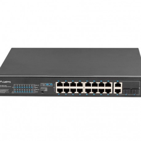Switch 16X 100MB POE+/2X Combo unmanaged rack 19 inch Gigabit Ethernet 250W