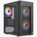 Aerocool korpus Hexform TG FRGB USB 3.0 Mini Tower, must