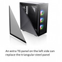 Thermaltake korpus Divider 500 ARGB Tempered Glass, must