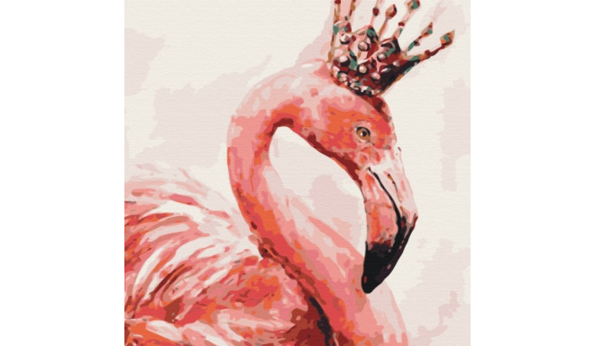 Picture Paint it! Flamingo in the crown