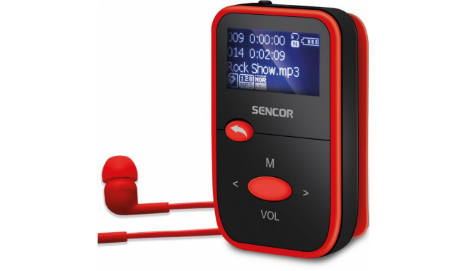 SENCOR SFP 4408RD MP3 PLAYER 8GB, FM