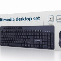 Keyboard and mouse set black