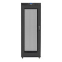 Installation cabinet rack 19 42U 800x1000 black, perforated door LCD (Flat pack)