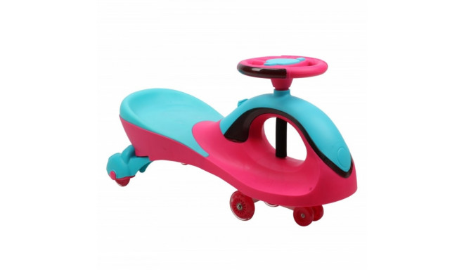 Ride-on Swing Car with music and light Pink-Sky