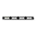 Patch panel RACK 24 ports, cat.5e UTP