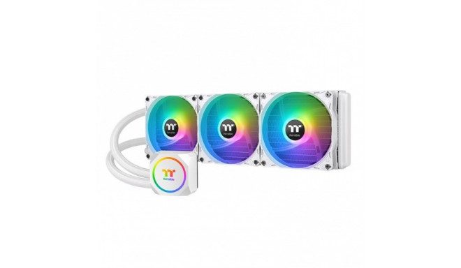 The Thermaltake TH360 ARGB Snow is an all-in-one (AIO) liquid CPU cooler designed f