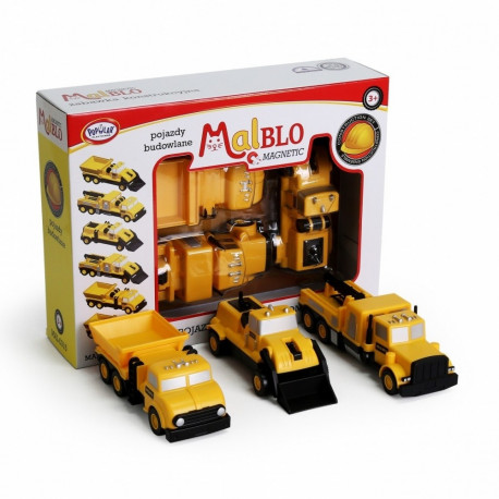 MalBlo Magnetic Construction Vehicles are a popular line of modular building toys d