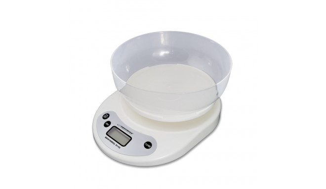 KITCHEN SCALE WITH BOWL COCONUT