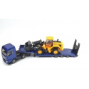 Siku mänguauto MAN truck with JCB tow truck and wheel loader