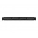 Patch panel 24 port 1U KAT6A CZARNY PPUA-1024-
