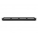 Patch panel 24 port 1U KAT6A CZARNY PPUA-1024-