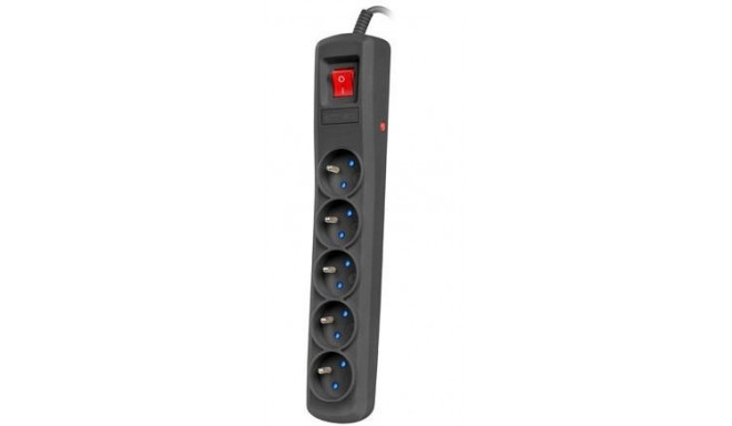 Power strip ARC5 1,5 m ARC5/15/CZ black