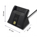 Qoltec smart card reader SCR-0643 USB 2.0