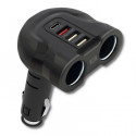 Qoltec autolaadija 52W 2xUSB QC USB-C PD