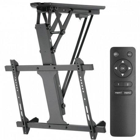 The Maclean MC-880 is a motorized, remote-controlled ceiling mount designed for lar