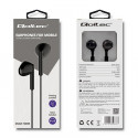 In-ear headphones + microphone, black