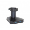 Desk holder for 2 LED/LCD monitors 10-32" L-18GD ART 9KG 2xUSB3.0