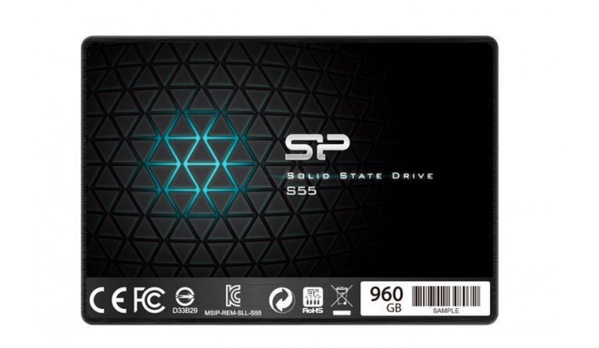 Silicon Power SSD SLIM S55 960GB 2,5 SATA3 500/450MB/s 7mm