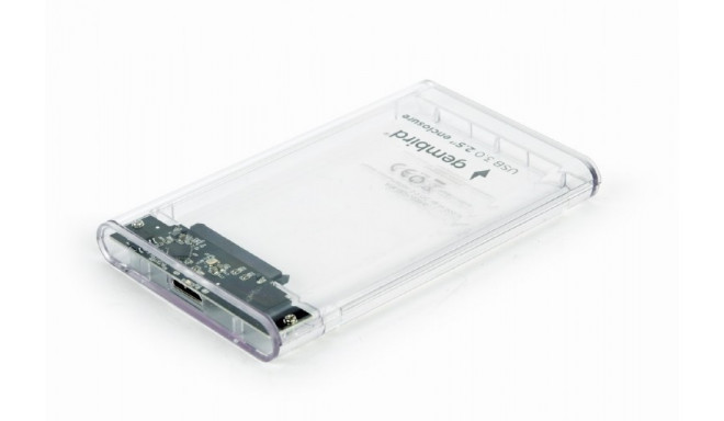 Gembird kõvakettakarp 2.5 USB 3.0, läbipaistev