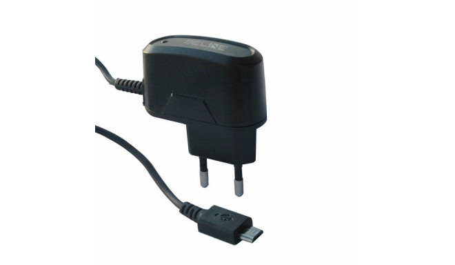 Travel charger microUSB 1A black