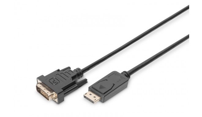 DisplayPort cable with snap 1080p 60Hz FHD Type DP / DVI-D (24 + 1) M / M 2m
