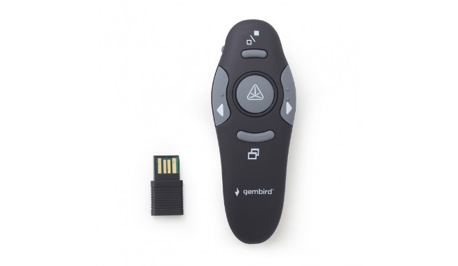 Wireless presenter with laser pointer