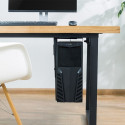 Adjustable desk/wall holder for a computer