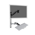Wall Mount LCD+Keyboard max. 27" max. 8kg
