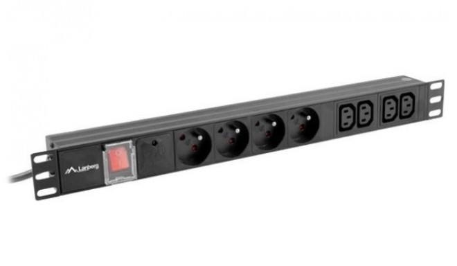 Surge protector Rack PDU 1U 4x PL + 4x C13 2m 16A black