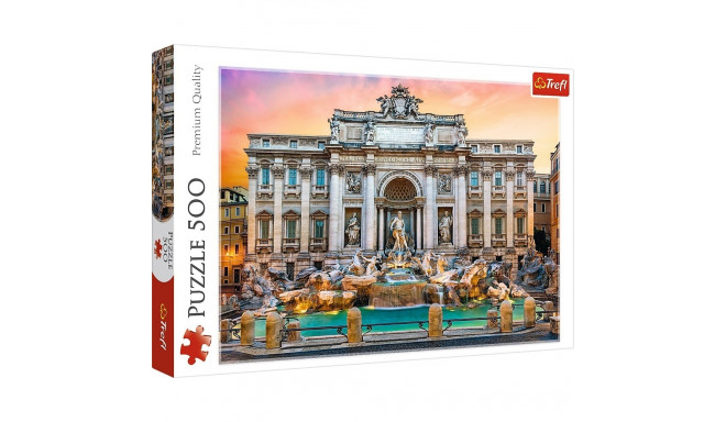Puzzles 500 elements Fountain di Trevi, Rome