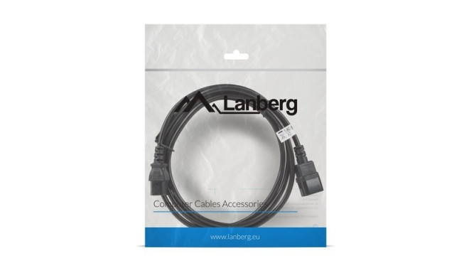 Extension power cable IEC 320 C13 - C14 VDE 3M Black