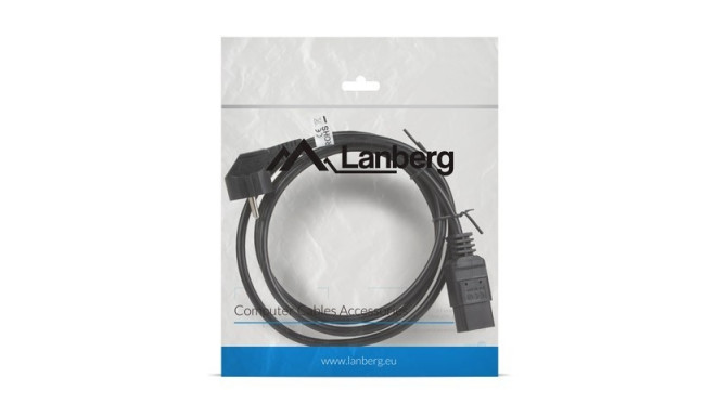 Cable power CEE 7/7 - IEC 320 C19 16A VDE 1.8M black