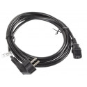 Lanberg kaabel CEE 7/7 - IEC 320 C13 VDE 3m, must