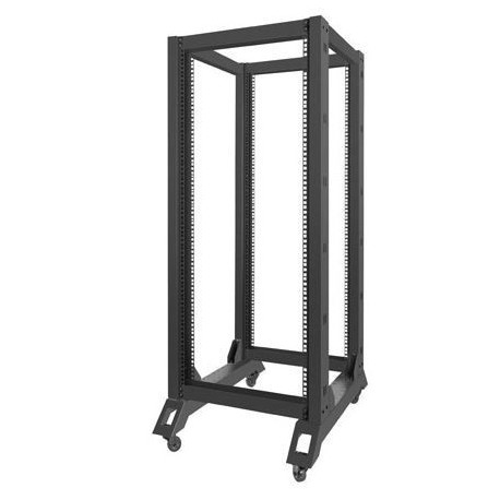27U 600x800mm Open Frame Server Rack - Black